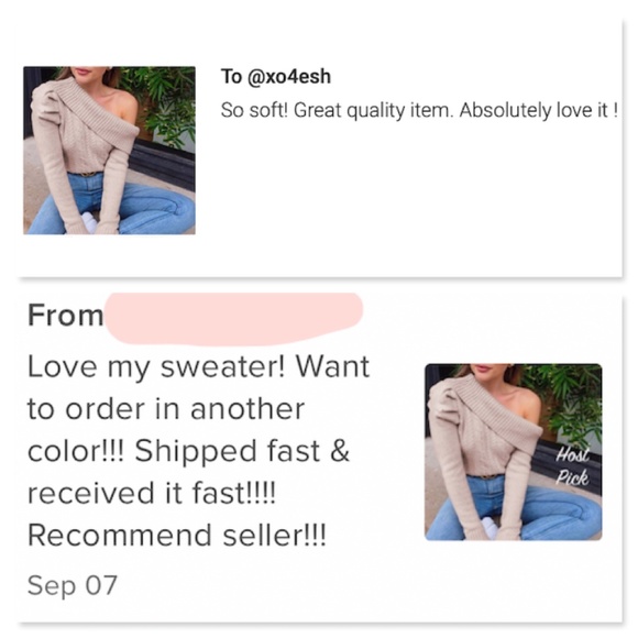 One Shoulder Cable Knit Nude Pink Sweater - Picture 9 of 11